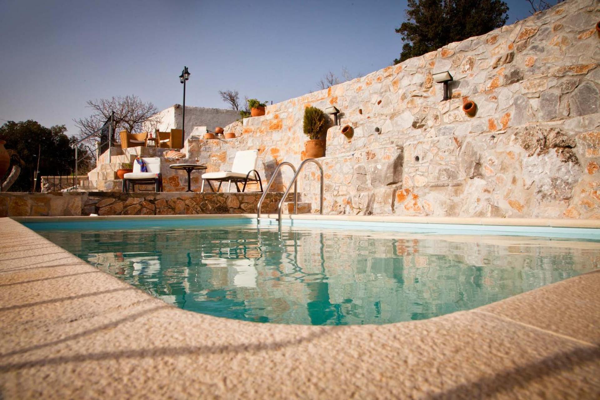 Stone Built Villa Galatia, Poolside & Perfect View Karés Buitenkant foto